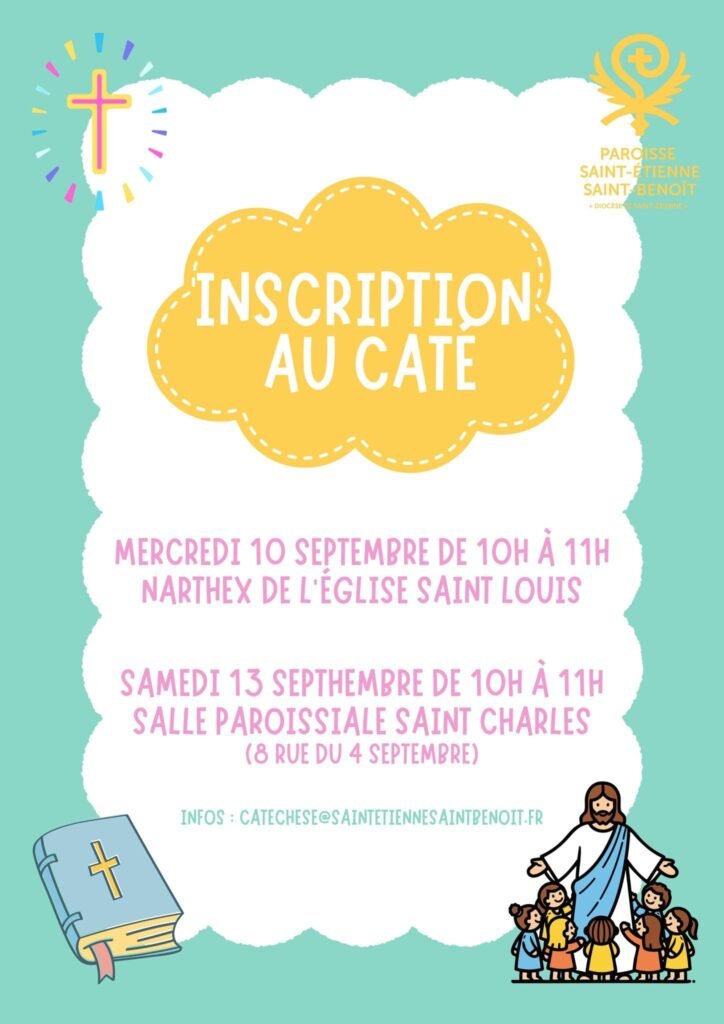 affiche inscription caté 2025