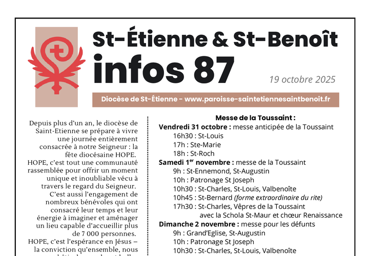 Bulletin Paroissial du 23 février 2026 – n°87 preview